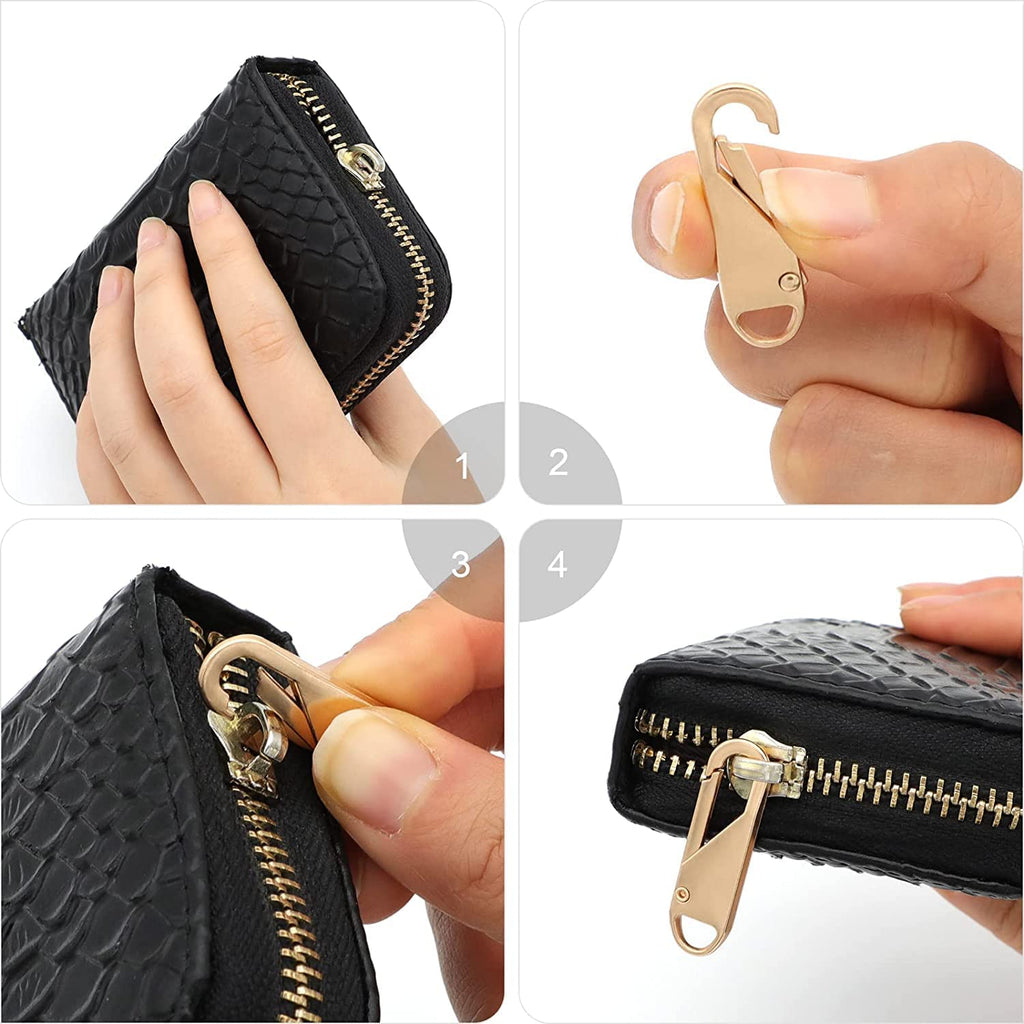Metal Pull Replacement Zipper( Only Black ) Pack of 10
