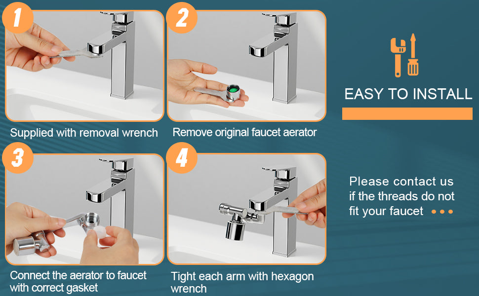 Multiple 1080° (Degree) Rotating Faucet