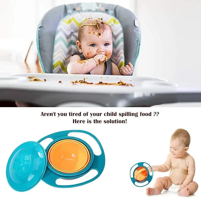 No Spill Gyro Bowl for Baby and Kids