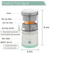 Electric Citrus Juicer – Portable USB Rechargeable Juice Mate