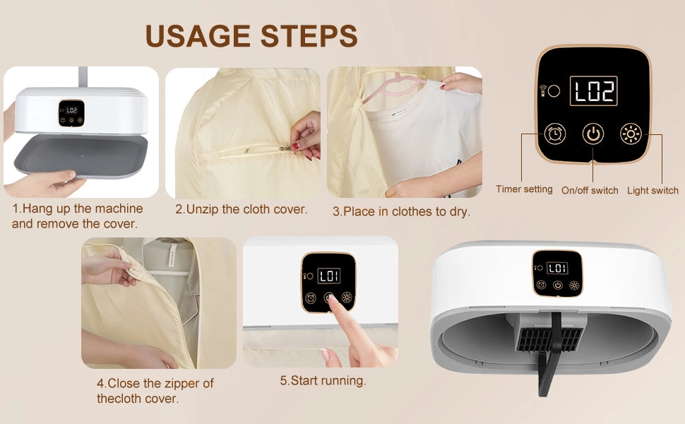 Mini Electric Foldable Cloth Warmer Machine