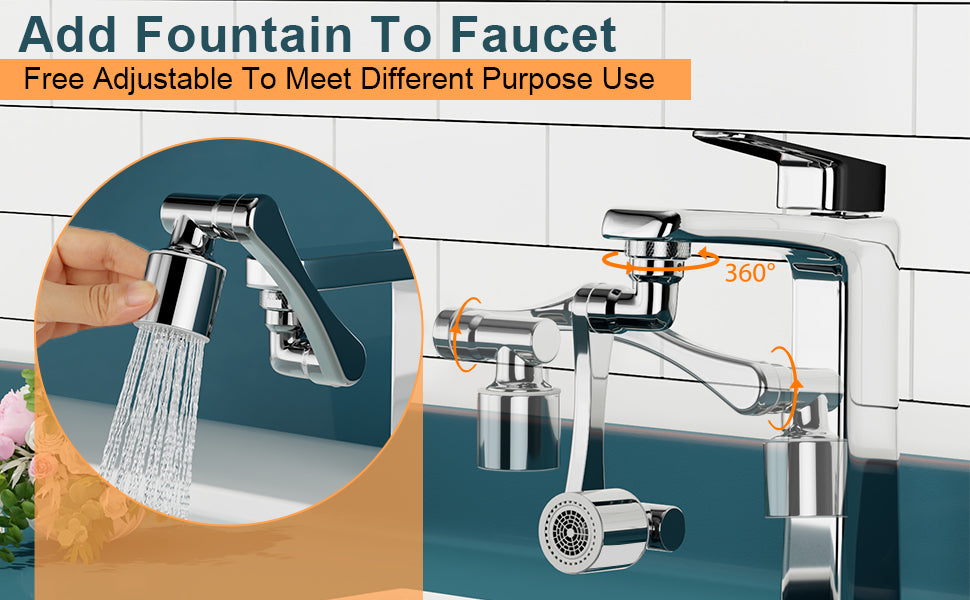 Multiple 1080° (Degree) Rotating Faucet
